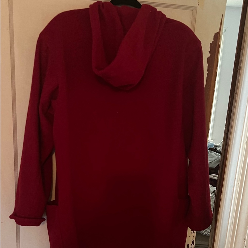 Eddie Bauer Red Toggle Button Coat - image 5